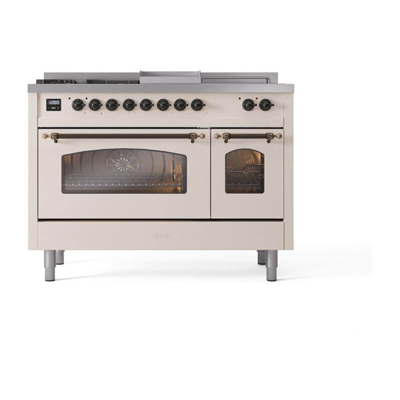 Nostalgie II 48 inch Dual Fuel Range with 5.02 cu. ft. Total Double Oven Capacity UP48FSNMPAWB