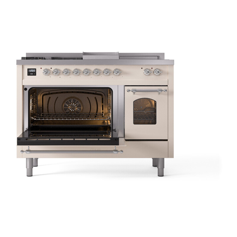 Nostalgie II 48 inch Dual Fuel Range with 5.02 cu. ft. Total Double Oven Capacity UP48FSNMPAWC