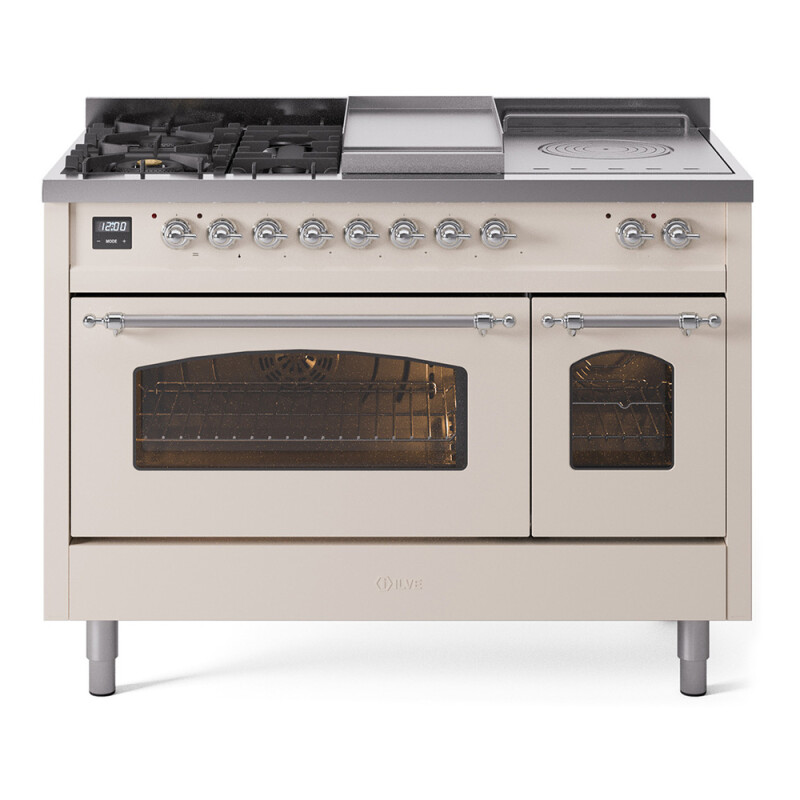 Nostalgie II 48 inch Dual Fuel Range with 5.02 cu. ft. Total Double Oven Capacity UP48FSNMPAWCLP