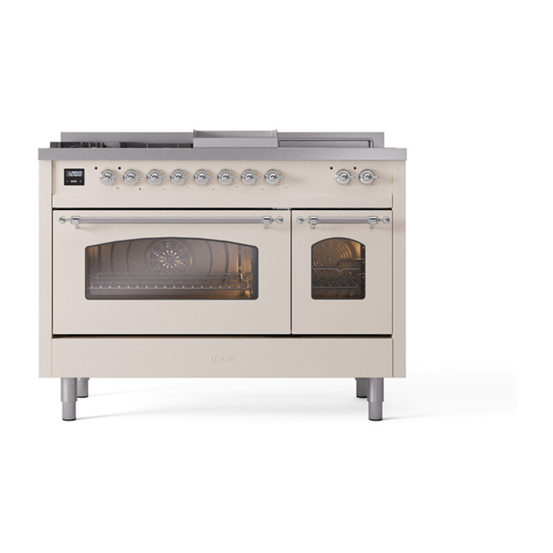 Nostalgie II 48 inch Dual Fuel Range with 5.02 cu. ft. Total Double Oven Capacity UP48FSNMPAWCLP