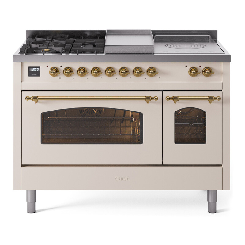 Nostalgie II 48 inch Dual Fuel Range with 5.02 cu. ft. Total Double Oven Capacity UP48FSNMPAWG