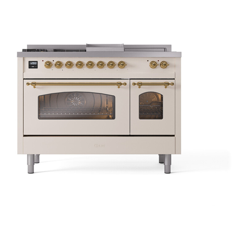 Nostalgie II 48 inch Dual Fuel Range with 5.02 cu. ft. Total Double Oven Capacity UP48FSNMPAWG