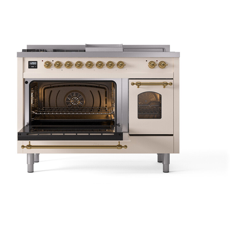 Nostalgie II 48 inch Dual Fuel Range with 5.02 cu. ft. Total Double Oven Capacity UP48FSNMPAWG