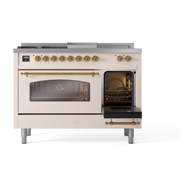 Nostalgie II 48 inch Dual Fuel Range with 5.02 cu. ft. Total Double Oven Capacity UP48FSNMPAWG