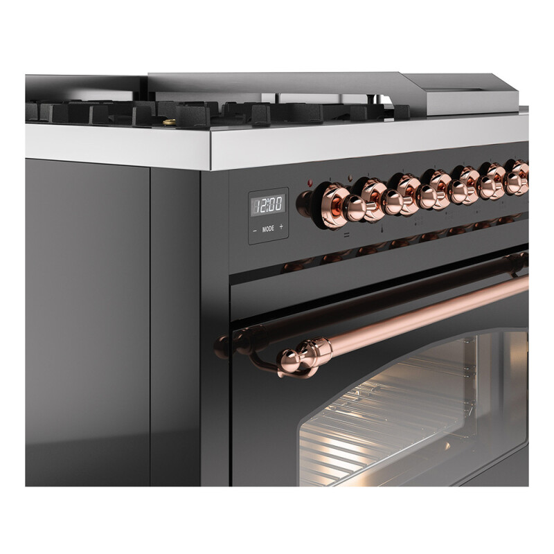 Nostalgie II 48 inch Dual Fuel Range UP48FSNMPBKPLP