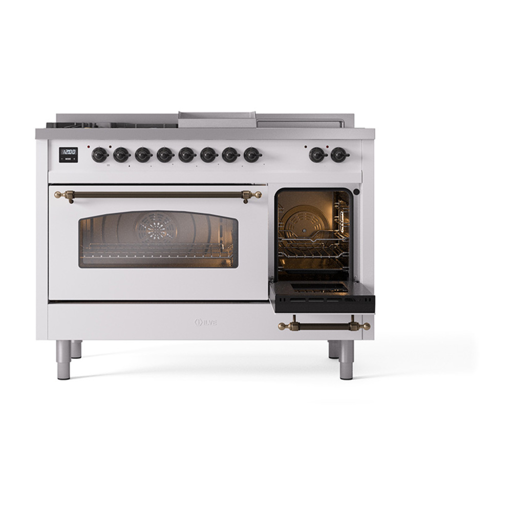 Nostalgie II 48 inch Dual Fuel Range UP48FSNMPWHBLP