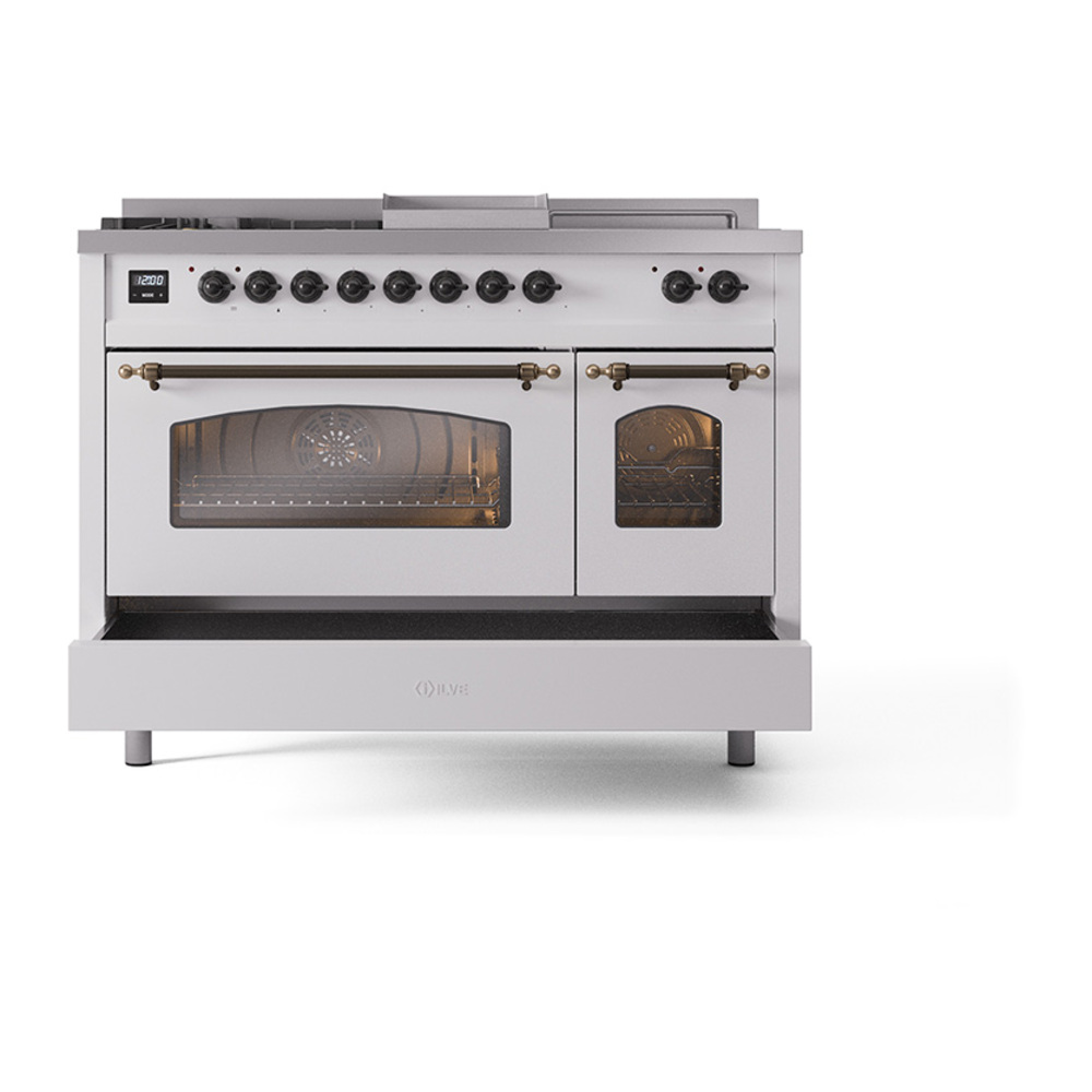 Nostalgie II 48 inch Dual Fuel Range UP48FSNMPWHBLP