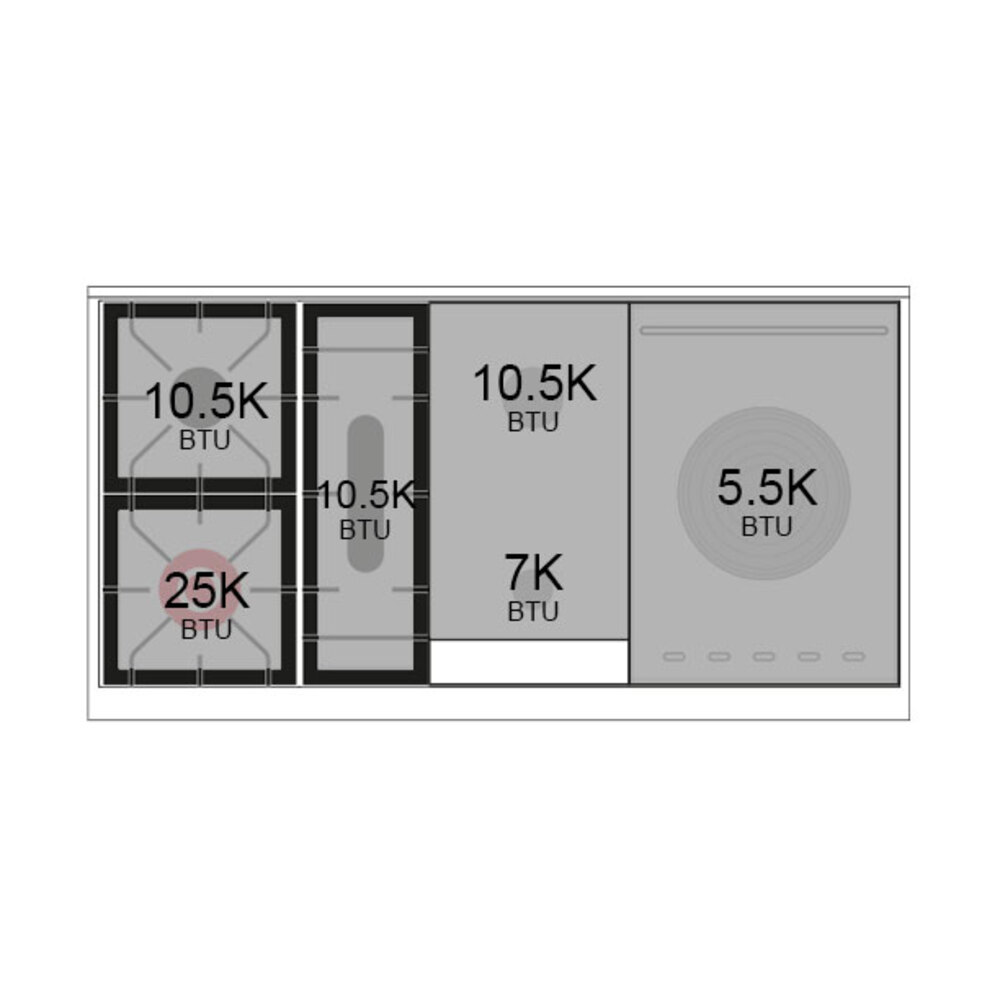 Professional Plus II 48 inch Dual Fuel Range UP48FSQMPMGLP