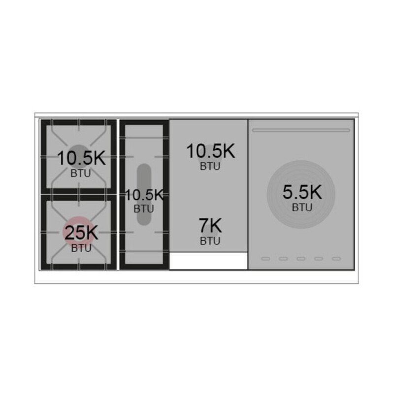 Professional Plus II 48 inch Dual Fuel Range UP48FSQMPWHLP