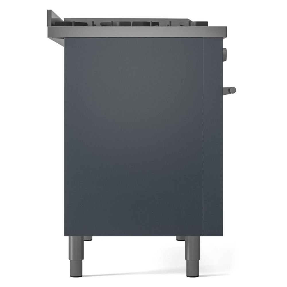 Professional Plus II 48 UP48FWMPBG Freestanding Dual Fuel Range with 8 Sealed Burners with Griddle Double Oven with Triple Glass Door with Stainless Steel knobs UP48FWMPBG