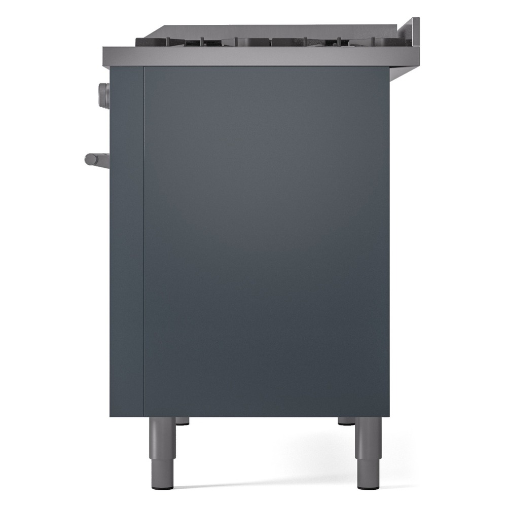 Professional Plus II 48 UP48FWMPBG Freestanding Dual Fuel Range with 8 Sealed Burners with Griddle Double Oven with Triple Glass Door with Stainless Steel knobs UP48FWMPBG