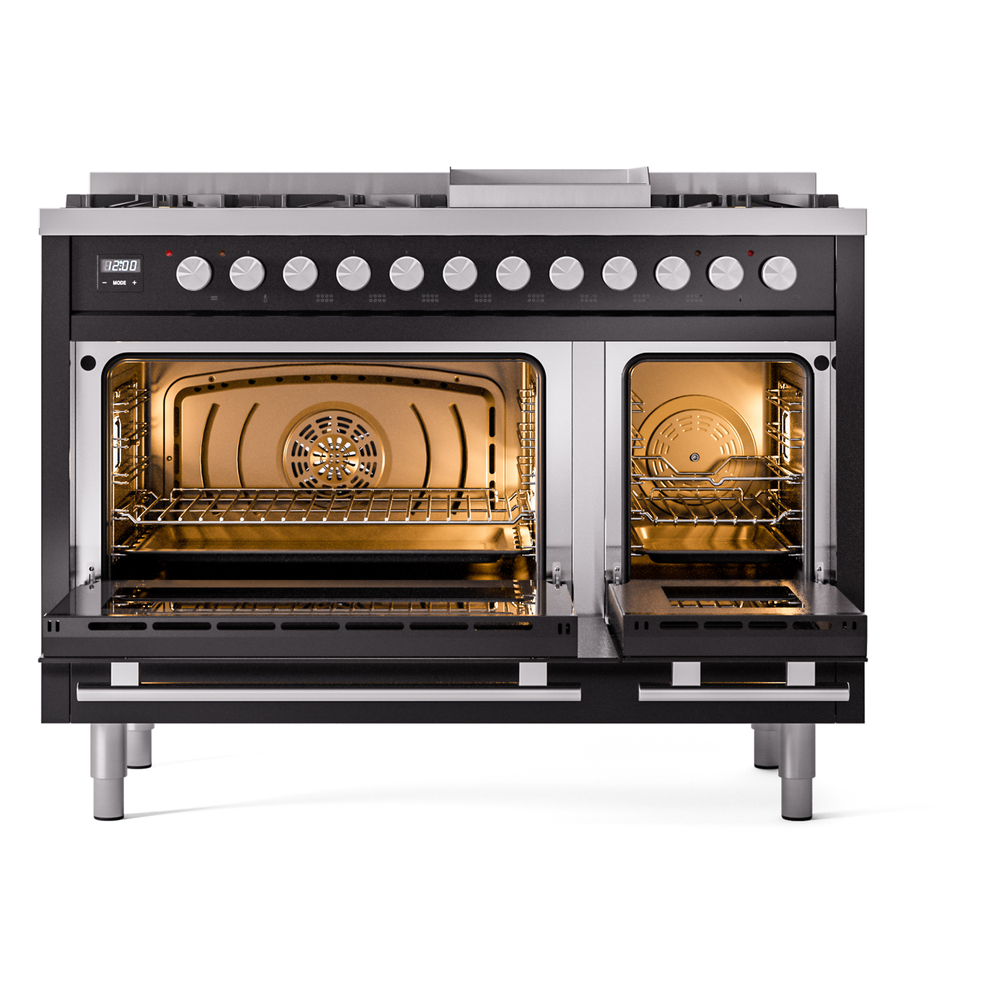 Professional Plus II 48 inch Dual Fuel Range UP48FWMPBKLP