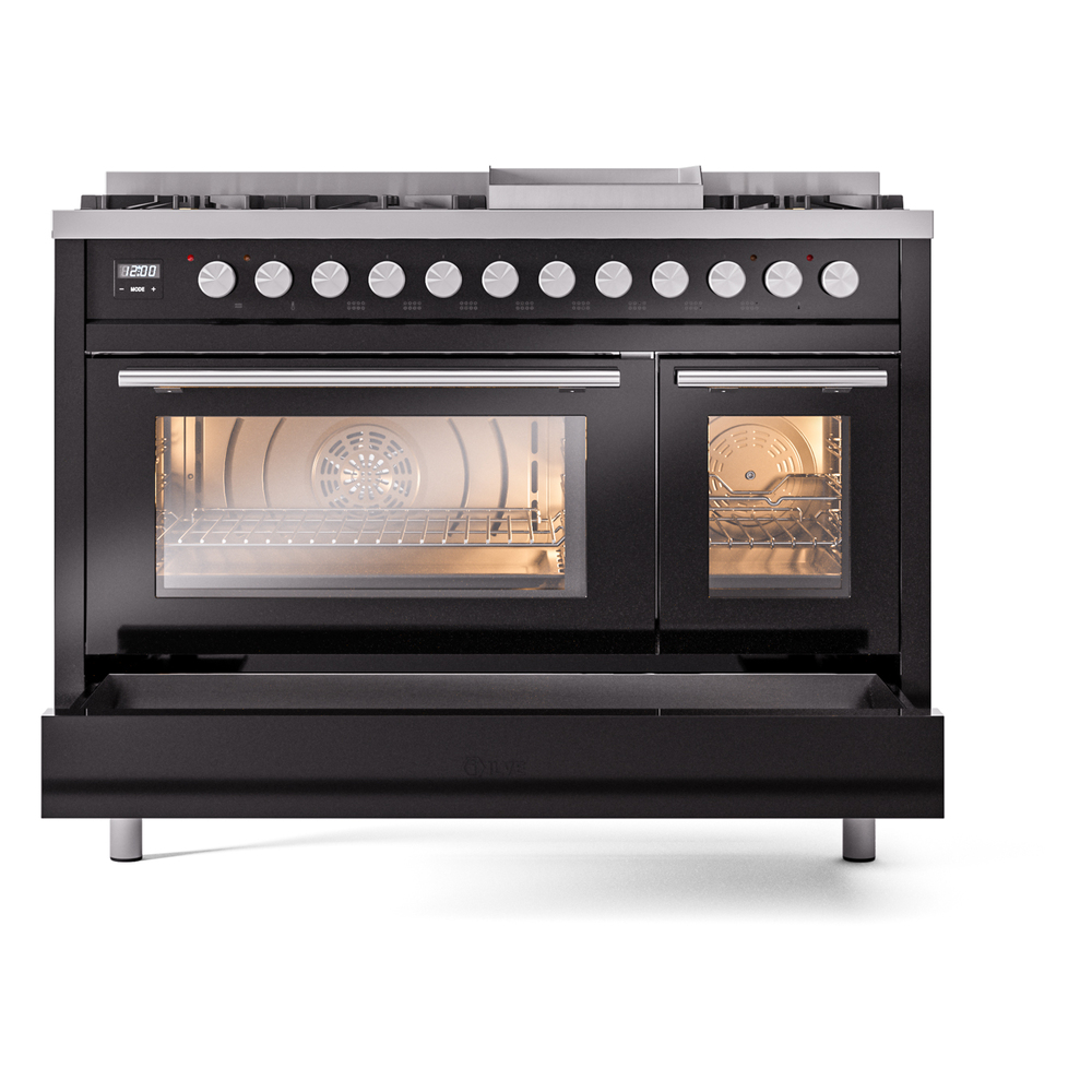 Professional Plus II 48 inch Dual Fuel Range UP48FWMPBKLP