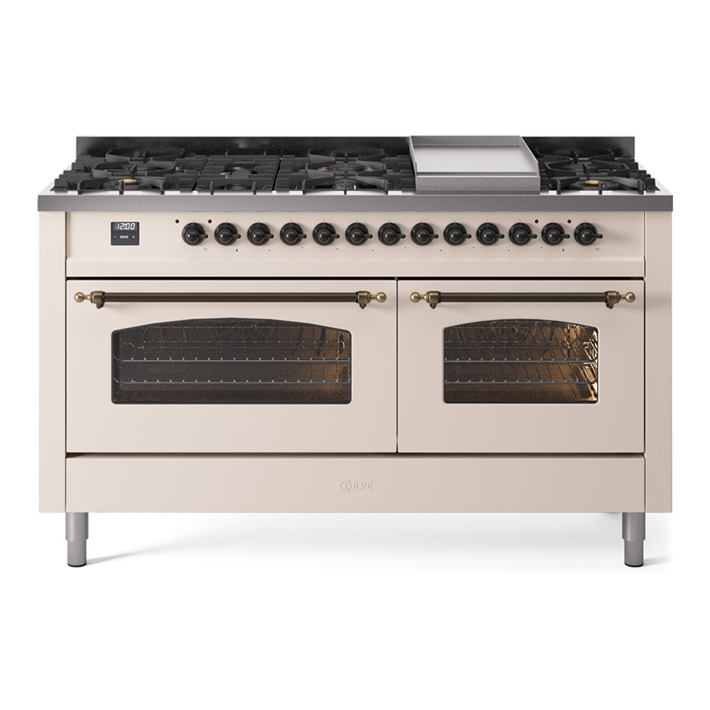 Nostalgie II 60 inch Dual Fuel Range with 5.8 cu. ft. Total Double Oven Capacity UP60FNMPAWB