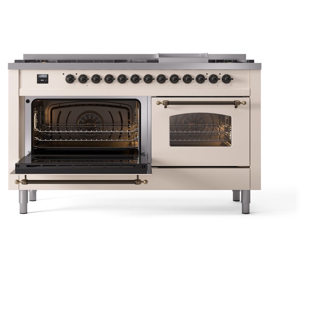 Nostalgie II 60 inch Dual Fuel Range with 5.8 cu. ft. Total Double Oven Capacity UP60FNMPAWB