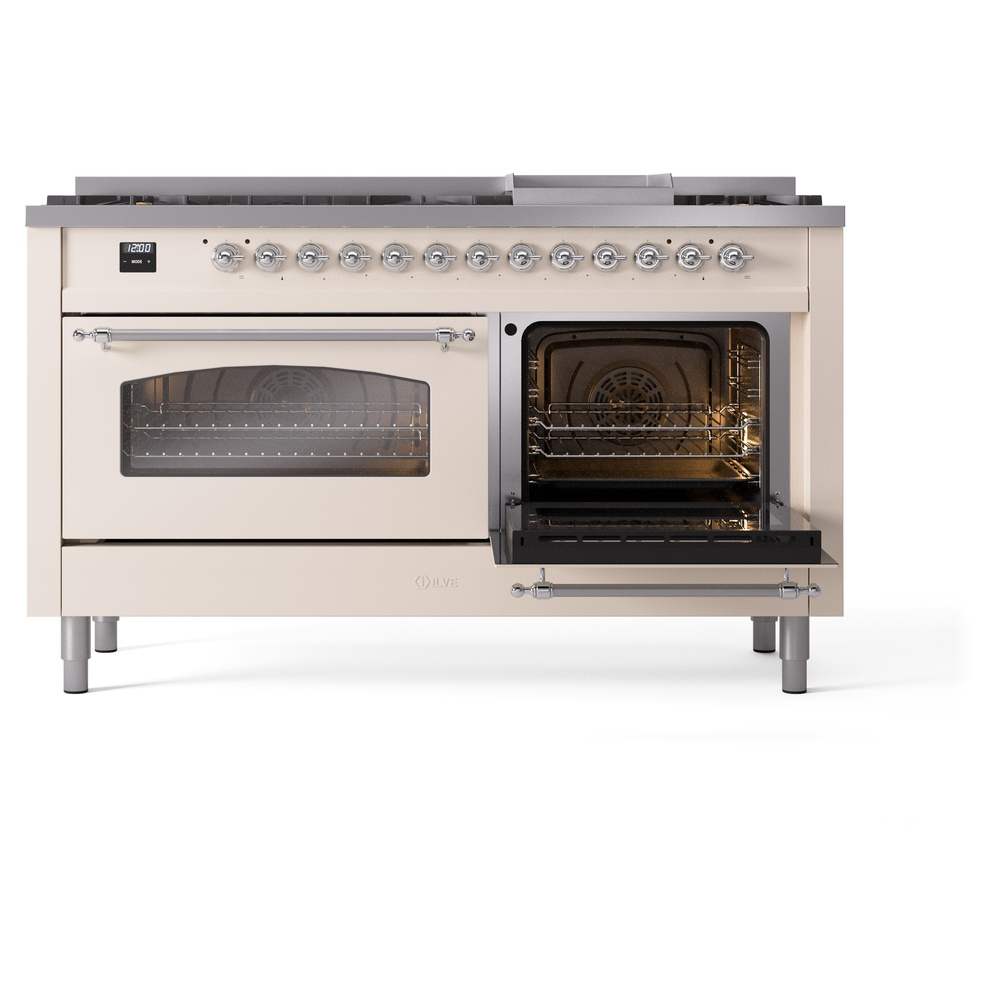 Nostalgie II 60 inch Dual Fuel Range with 5.8 cu. ft. Total Double Oven Capacity UP60FNMPAWCLP