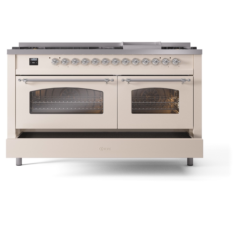 Nostalgie II 60 inch Dual Fuel Range with 5.8 cu. ft. Total Double Oven Capacity UP60FNMPAWC