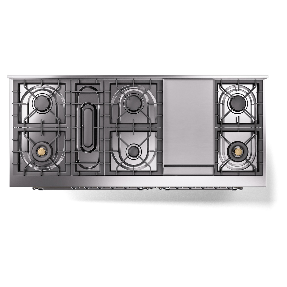 Nostalgie II 60 inch Dual Fuel Range with 5.8 cu. ft. Total Double Oven Capacity UP60FNMPAWC
