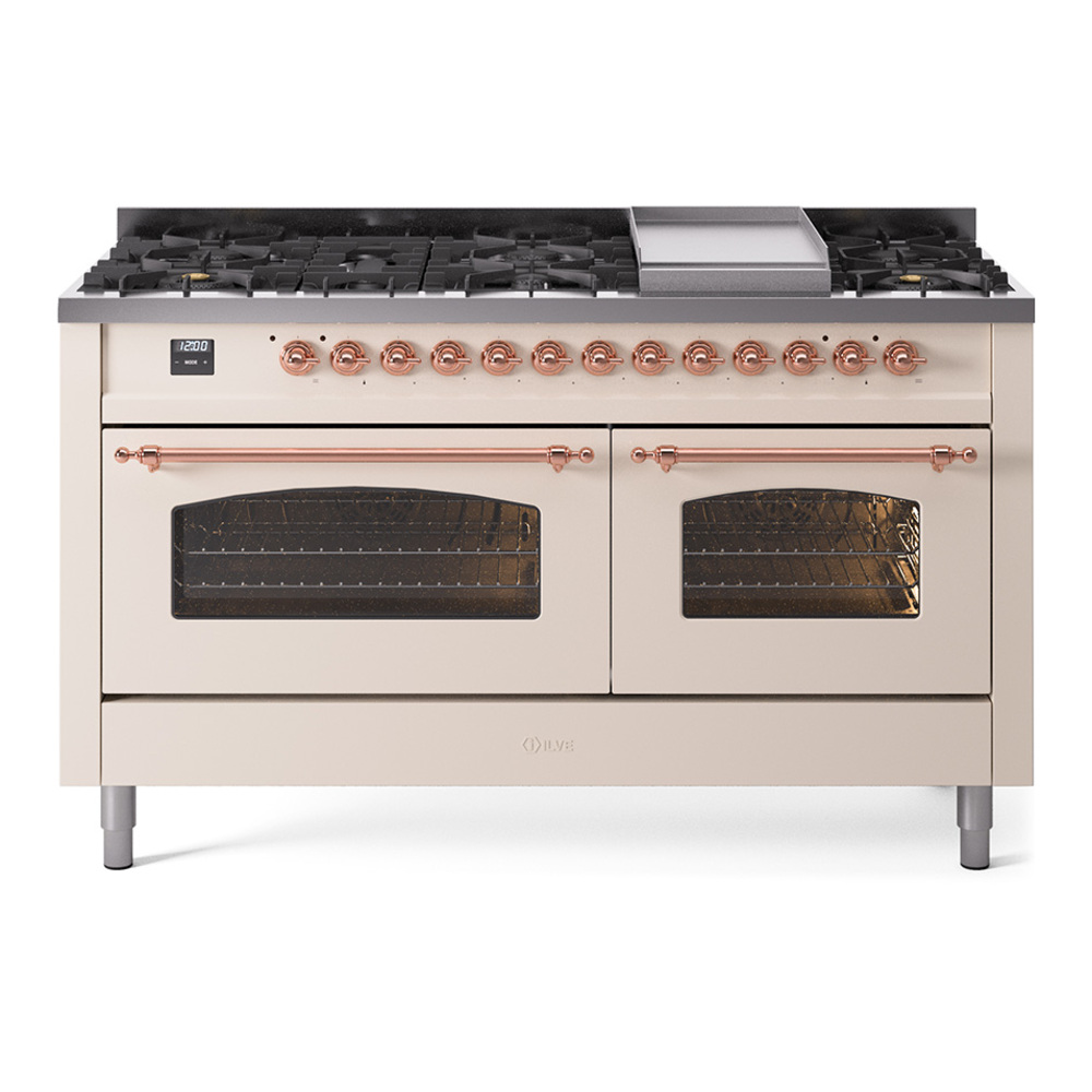 Nostalgie II 60 inch Dual Fuel Range with 5.8 cu. ft. Total Double Oven Capacity UP60FNMPAWP
