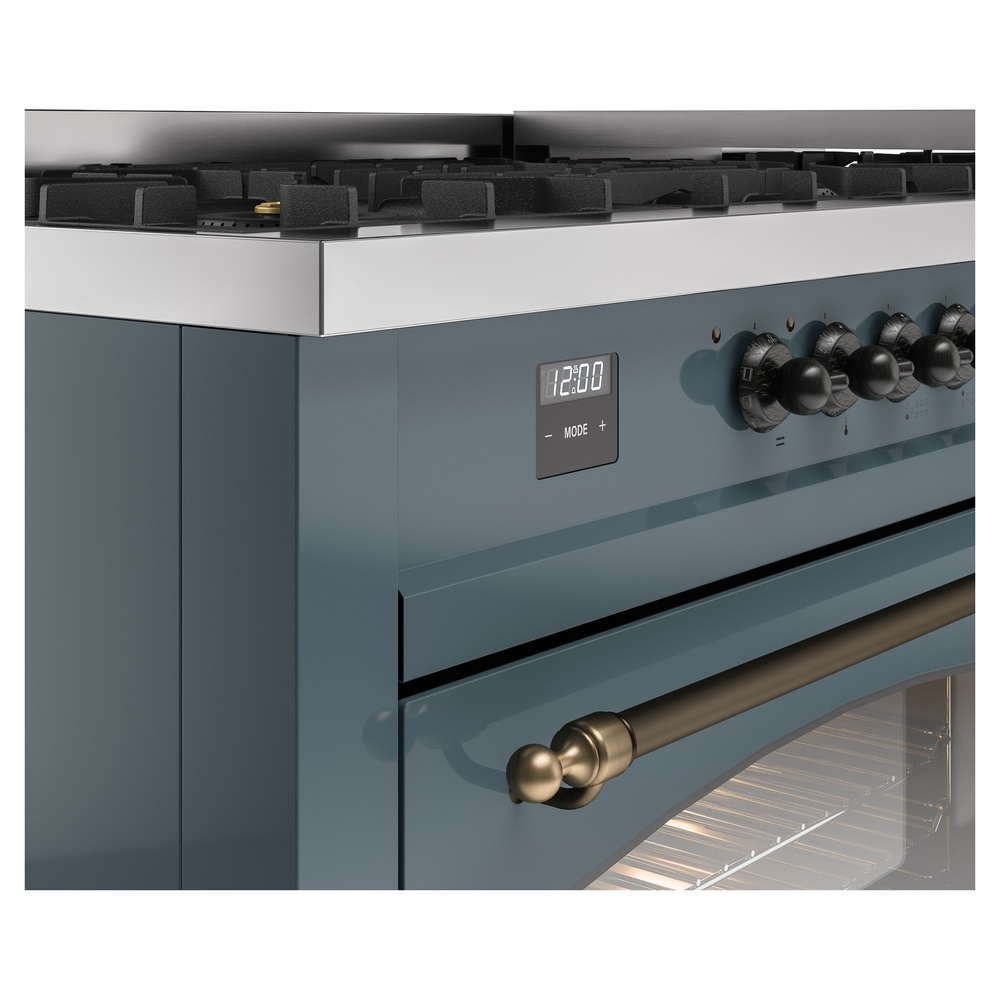 Nostalgie II 60 inch Dual Fuel Range with 5.8 cu. ft. Total Double Oven Capacity UP60FNMPBGBLP