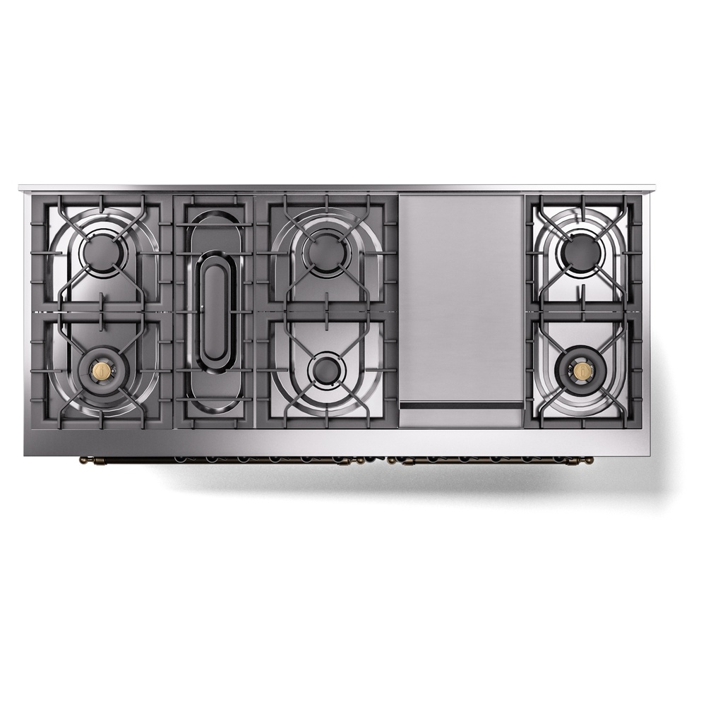 Nostalgie II 60 inch Dual Fuel Range with 5.8 cu. ft. Total Double Oven Capacity UP60FNMPBGB