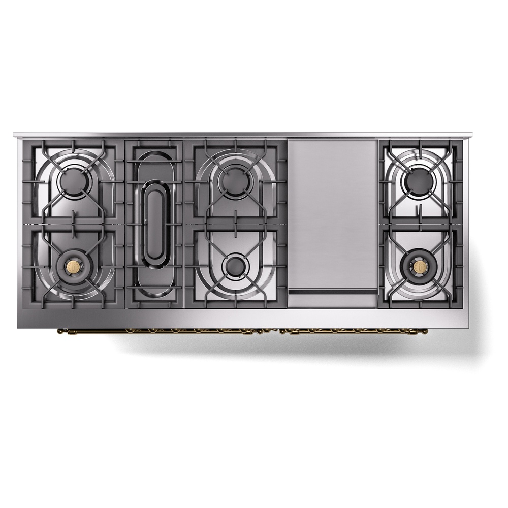 Nostalgie II 60 inch Dual Fuel Range with 5.8 cu. ft. Total Double Oven Capacity UP60FNMPBGG