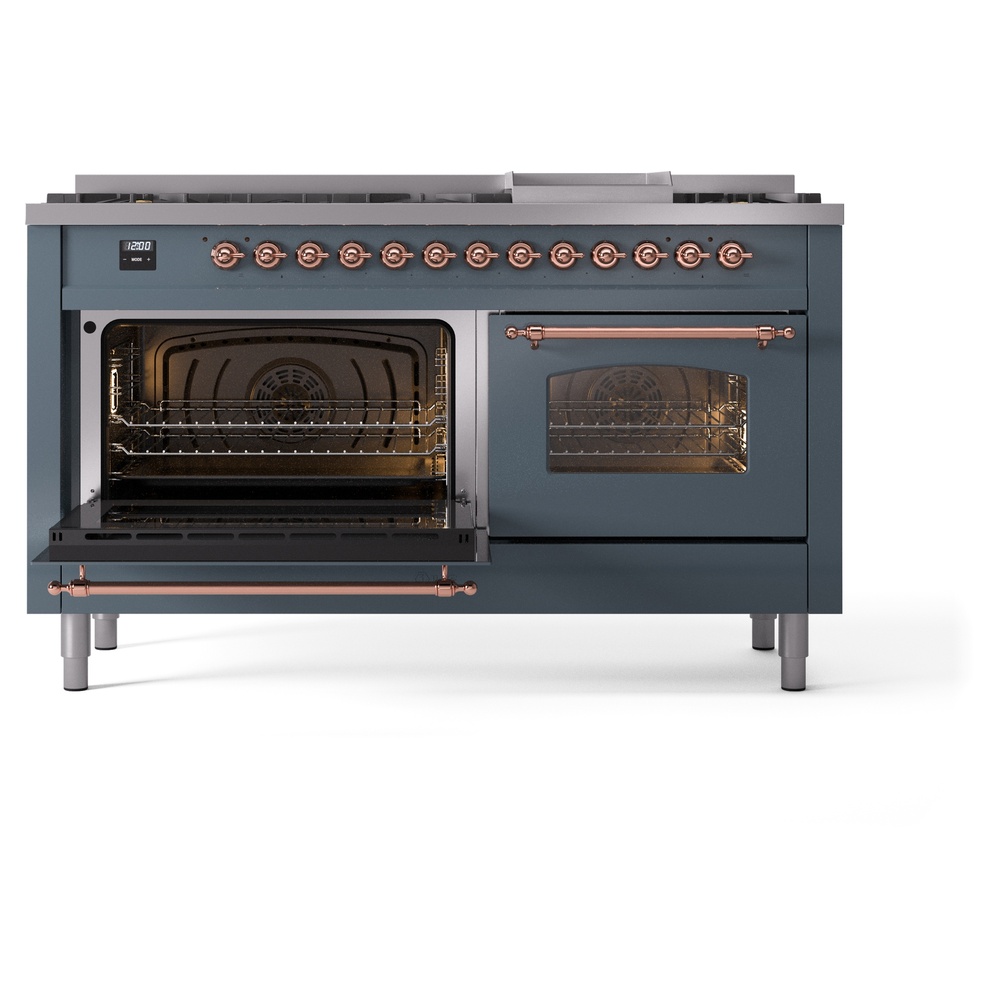 Nostalgie II 60 inch Dual Fuel Range with 5.8 cu. ft. Total Double Oven Capacity UP60FNMPBGP