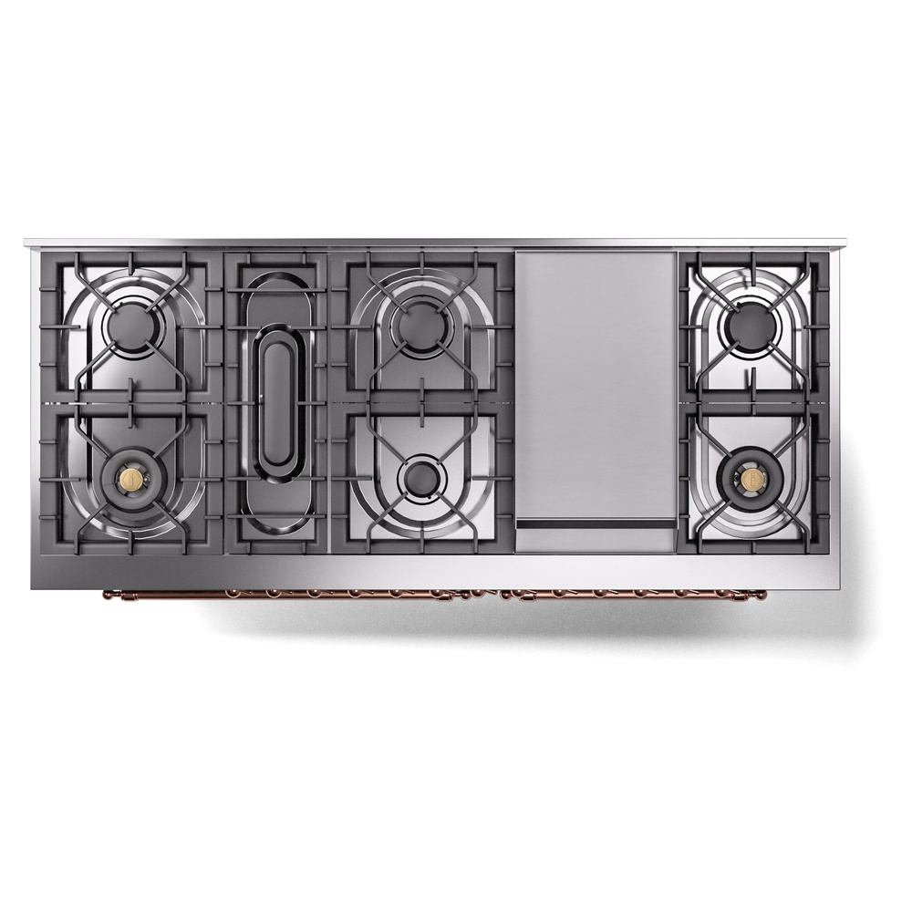 Nostalgie II 60 inch Dual Fuel Range with 5.8 cu. ft. Total Double Oven Capacity UP60FNMPBGP