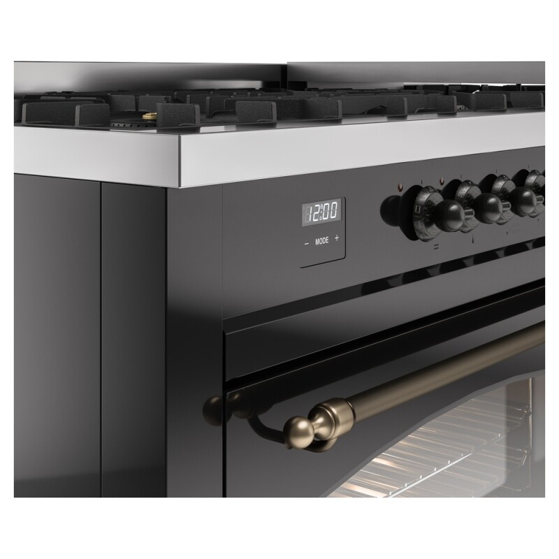Nostalgie II 60 inch Dual Fuel Range with 5.8 cu. ft. Total Double Oven Capacity UP60FNMPBKB