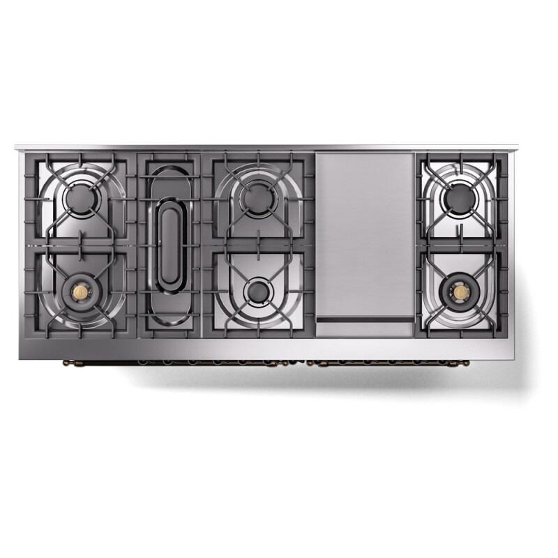 Nostalgie II 60 inch Dual Fuel Range with 5.8 cu. ft. Total Double Oven Capacity UP60FNMPBKB
