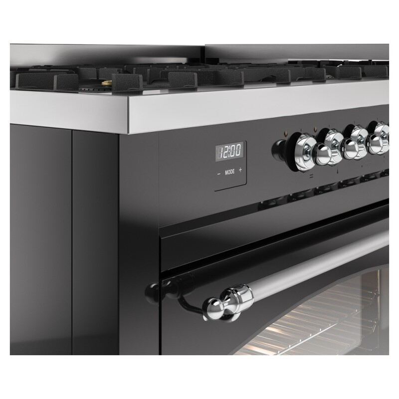 Nostalgie II 60 inch Dual Fuel Range with 5.8 cu. ft. Total Double Oven Capacity UP60FNMPBKCLP