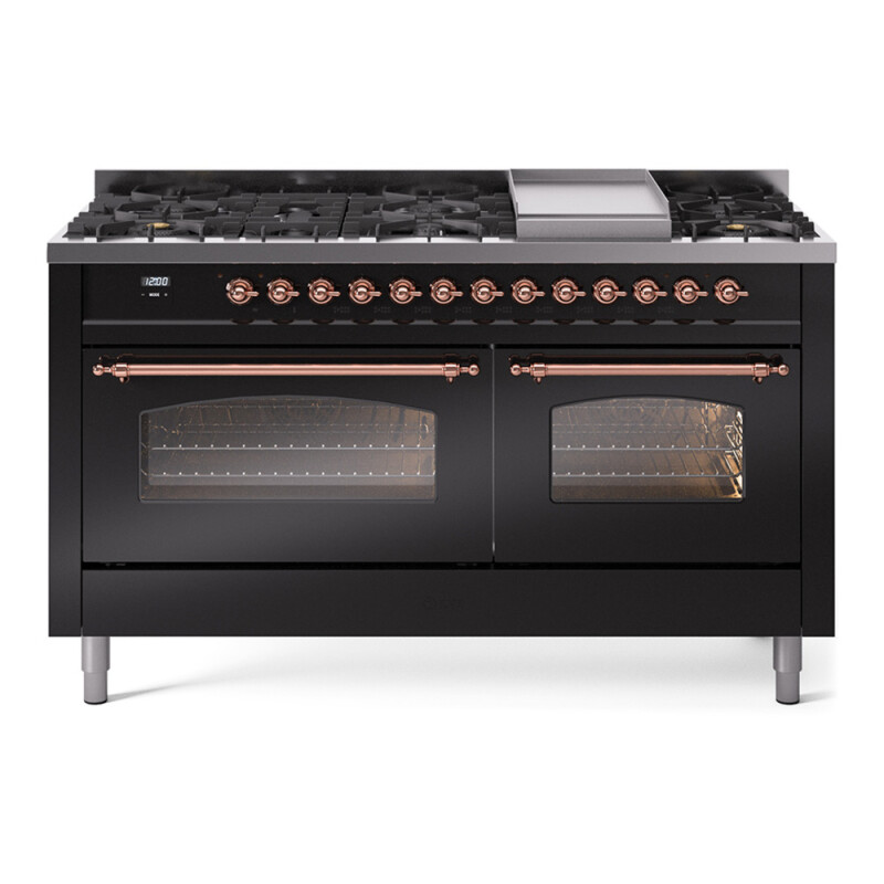 Nostalgie II 60 inch Dual Fuel Range with 5.8 cu. ft. Total Double Oven Capacity UP60FNMPBKP