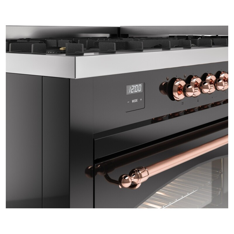 Nostalgie II 60 inch Dual Fuel Range with 5.8 cu. ft. Total Double Oven Capacity UP60FNMPBKP