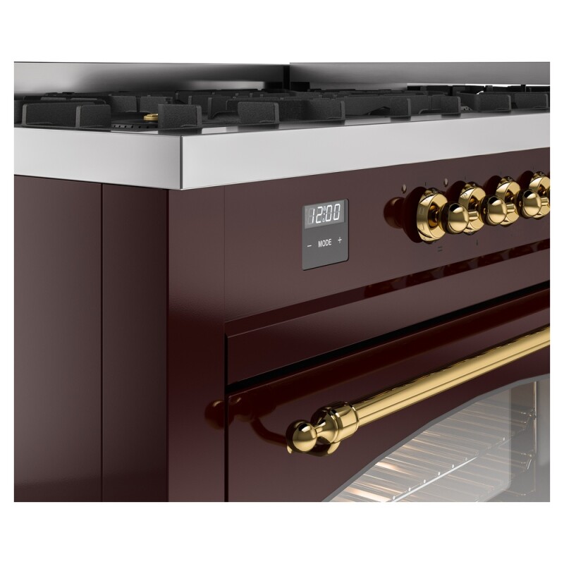 Nostalgie II 60 inch Dual Fuel Range with 5.8 cu. ft. Total Double Oven Capacity UP60FNMPBUGLP