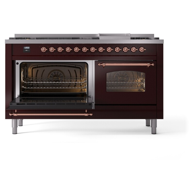 Nostalgie II 60 inch Dual Fuel Range with 5.8 cu. ft. Total Double Oven Capacity UP60FNMPBUP