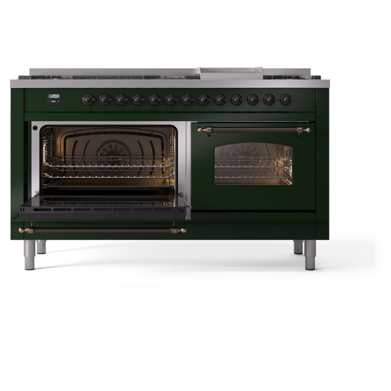 Nostalgie II 60 inch Dual Fuel Range with 5.8 cu. ft. Total Double Oven Capacity UP60FNMPEGB