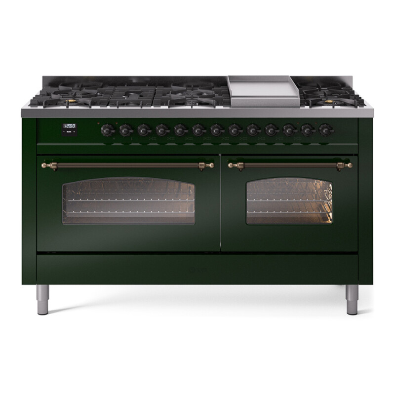 Nostalgie II 60 inch Dual Fuel Range with 5.8 cu. ft. Total Double Oven Capacity UP60FNMPEGBLP