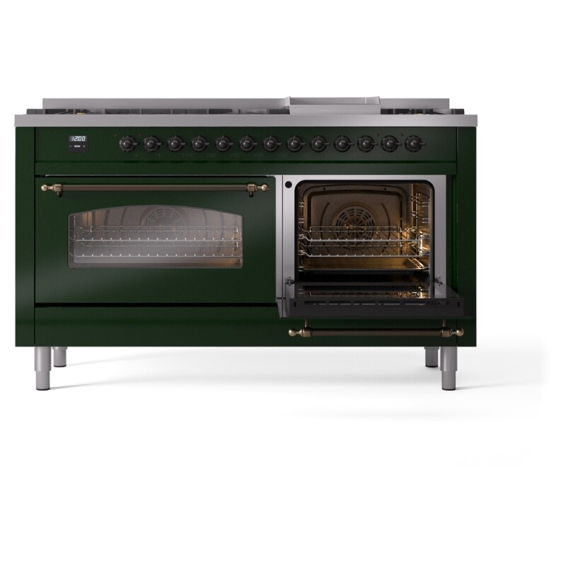 Nostalgie II 60 inch Dual Fuel Range with 5.8 cu. ft. Total Double Oven Capacity UP60FNMPEGBLP