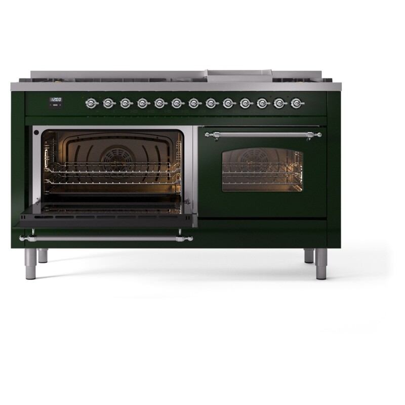 Nostalgie II 60 inch Dual Fuel Range with 5.8 cu. ft. Total Double Oven Capacity UP60FNMPEGC