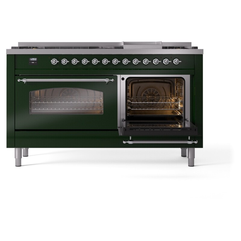 Nostalgie II 60 inch Dual Fuel Range with 5.8 cu. ft. Total Double Oven Capacity UP60FNMPEGC