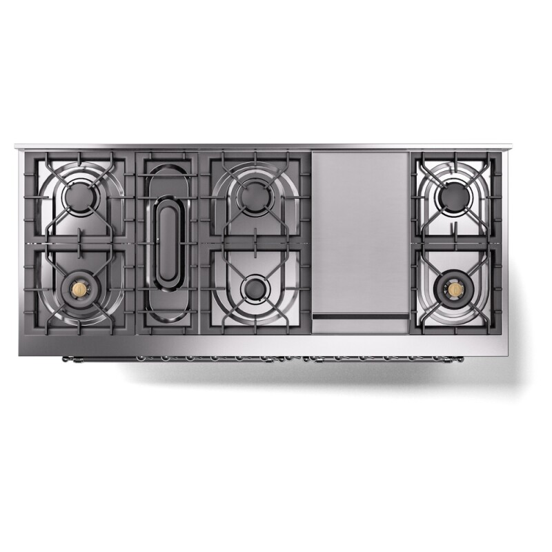 Nostalgie II 60 inch Dual Fuel Range with 5.8 cu. ft. Total Double Oven Capacity UP60FNMPEGC