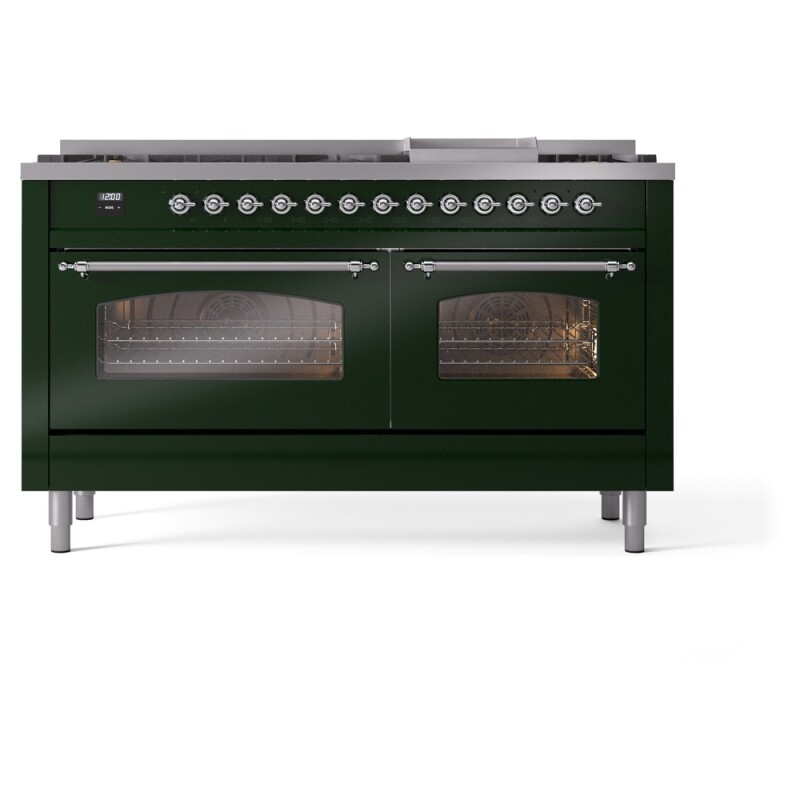 Nostalgie II 60 inch Dual Fuel Range with 5.8 cu. ft. Total Double Oven Capacity UP60FNMPEGCLP
