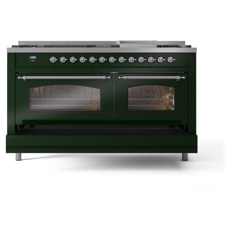 Nostalgie II 60 inch Dual Fuel Range with 5.8 cu. ft. Total Double Oven Capacity UP60FNMPEGCLP