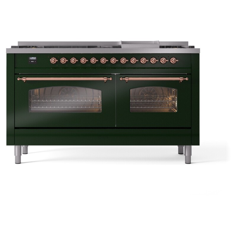 Nostalgie II 60 inch Dual Fuel Range with 5.8 cu. ft. Total Double Oven Capacity UP60FNMPEGP