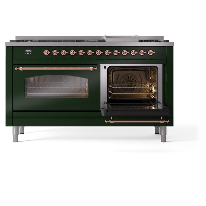 Nostalgie II 60 inch Dual Fuel Range with 5.8 cu. ft. Total Double Oven Capacity UP60FNMPEGP