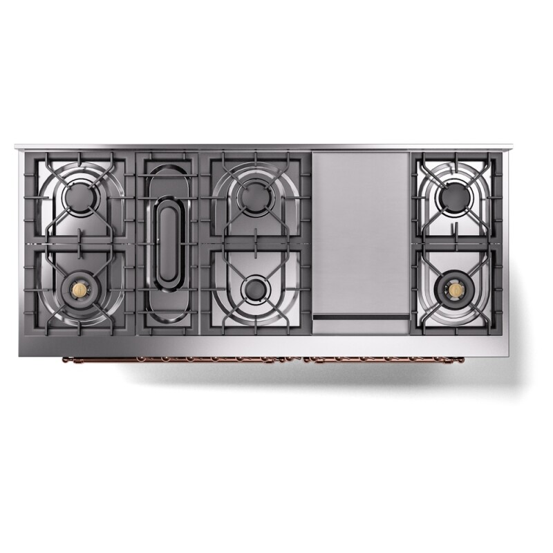 Nostalgie II 60 inch Dual Fuel Range with 5.8 cu. ft. Total Double Oven Capacity UP60FNMPEGP