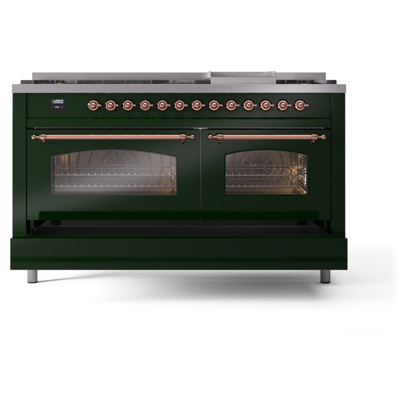 Nostalgie II 60 inch Dual Fuel Range with 5.8 cu. ft. Total Double Oven Capacity UP60FNMPEGPLP