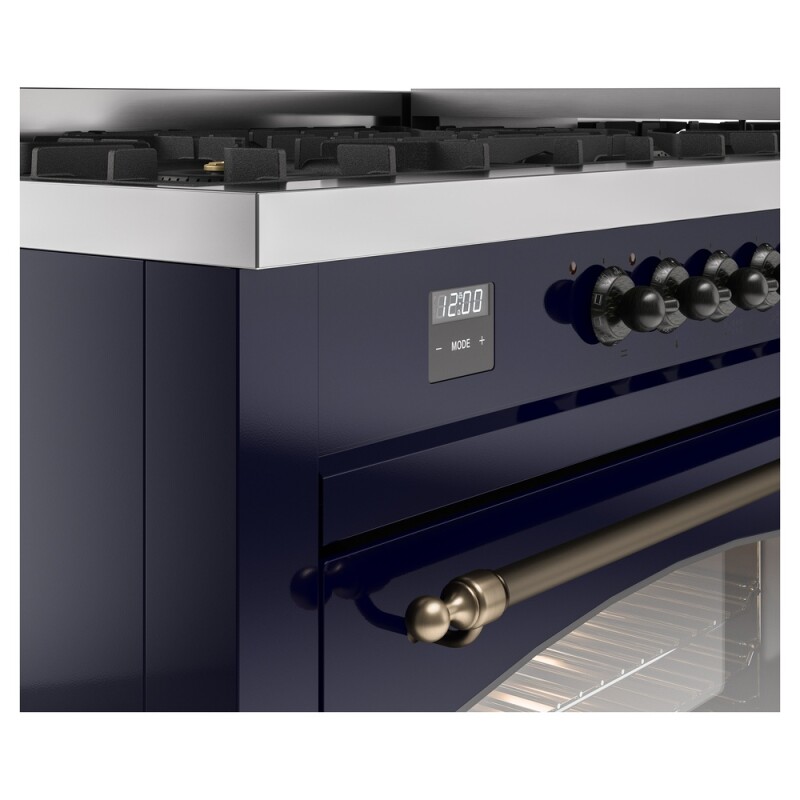 Nostalgie II 60 inch Dual Fuel Range with 5.8 cu. ft. Total Double Oven Capacity UP60FNMPMBB