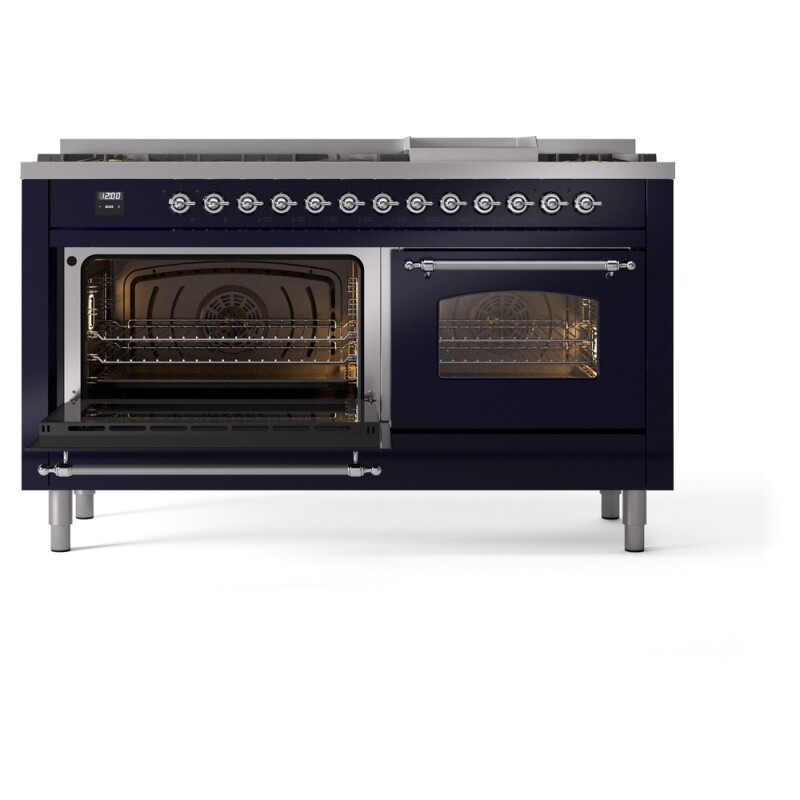 Nostalgie II 60 inch Dual Fuel Range with 5.8 cu. ft. Total Double Oven Capacity UP60FNMPMBC