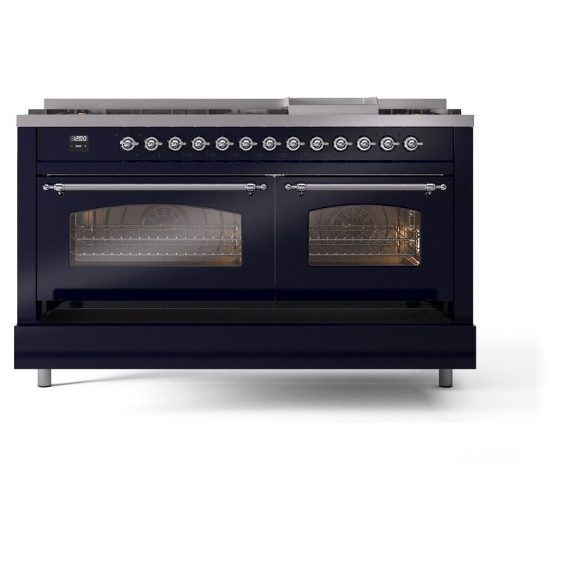 Nostalgie II 60 inch Dual Fuel Range with 5.8 cu. ft. Total Double Oven Capacity UP60FNMPMBCLP